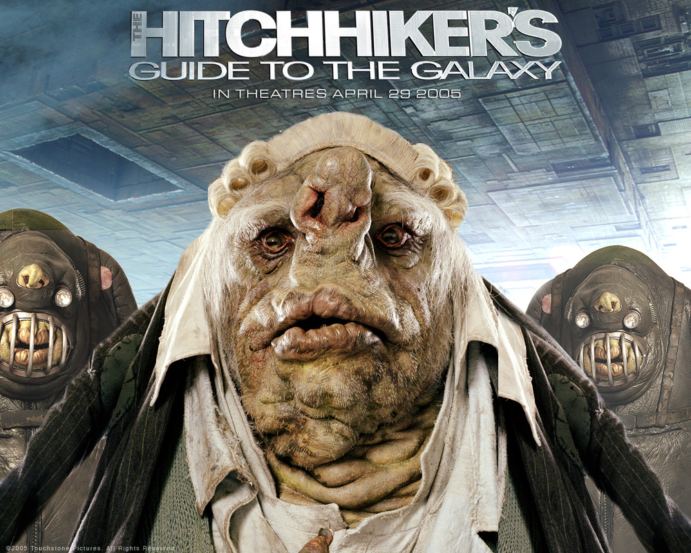 galaxy guide hitchhikers hitchhiker movie 2005 wallpaper fanpop wallpapers vogons alien vogon tapety douglas adams wallpaperz comcast warner executives just